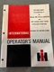 International Operator's Manual for Cyclomitor III for 400 500 800 Cyclo Planter