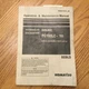 Komatsu PC160LC-7EO OPERATION & MAINTENANCE MANUAL EXCAVATOR OPERATOR GUIDE BOOK