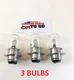  HEADLIGHT BULBS FOR JOHN DEERE (3) 12V,35/35W JD850,950,1050,1250,1450,1650