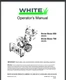 White Outdoor 550 H623D 750 H633E Snow Blower Operator's Manual 28 pages Yr 1999