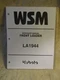 Kubota LA1944 Loader Workshop Manual
