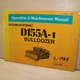 KOMATSU D155A-1 CRAWLER TRACTOR BULLDOZER Operator Owner Maintenance Manual book