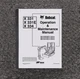 Bobcat X331E X 331E Mini Excavator Owner Operator User Manual S/N 517711001 & Up