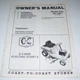COAST-TO-COAST STORES E-Z RIDE 5 MOWER 481-0701 OWNER'S MANUAL #770-7158