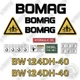 Fits Bomag BW124 DH-40 Decal Kit Smooth Drum Roller- 7 YR OUTDOOR 3M VINYL!