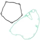 Clutch Cover Inner and Outer Gasket fits Suzuki RM-Z250 RMZ250 2004 2005 2006
