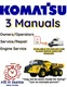 KOMATSU HM300-1 ARTICULATED DUMP TRUCK OPERATORS SERVICE ENGINE MANUAL PDF USB