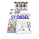 4TNV106 4TNV106T Engine Rebuild Kit w/ Valves for Yanmar Mustang 4TNV106T-XTB