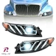 Full LED Projector Headlights For 02-18 International 4100 4200 4300 4400 LH&RH