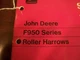 JOHN DEERE OPERATOR'S MANUAL F950 SERIES ROLLER HARROWS