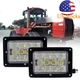  LED Headlights For Case IH 9110, 9130, 9150, 9170, 9180, 9260 Flood/Spot Combo