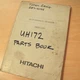 HITACHI UH172 Crawler Hydraulic Excavator Parts Manual Book Catalog spare list