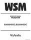 Kubota B2650HSDC B3350HSDC B2650 B3350 Tractor Workshop Manual Service Repair