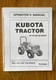 B1700 B2100 B2400 172124 Tractor Operator Instruction Maintenance Manual Kubota 