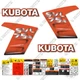 Fits Kubota SVL 75-2 Decal Kit Skid Steer Replacement Decals - 7 YEAR 3M VINYL