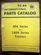 IH Farmall Mccormick 404 2404 Parts Manual