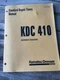 KOMATSU KDC-410 SERIES ENGINE STANDARD REPAIR TIME FLAT RATE BOOK MANUAL Service