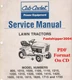 Cub Cadet 805 1015 1020 1105 1110 1215 1220 1315 1320 1405 1420 1605 1610 Manual