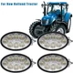 4PCS Oval LED Flood Light For New Holland Tractor T6.120,T6010 T6020 T6030