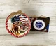 AGD Patriotic Decor - July 4th Highland Cow Farm Tractor Signs 2pc Set