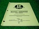 I&T Service Shop Repair Manual IT # MF-41 For: Massey Ferguson MF670 Tractor  