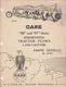 Original CASE Parts Catalog No. A787 SR And ST Series Semi-Mounted Tractor Plows