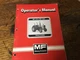 Massey Ferguson Tractor Operator Manual for MF 270/MF 290