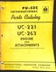 International Harvester PU-52C Parts Catalog for UC-221 UC-263 Engine
