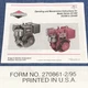 QTY (1) BRIGGS & STRATTON OPERATING/MAINTENANCE MANUAL 221400, 252400, 254400