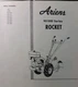 Ariens 901000 series Rocket Walk-Behind Tiller 1962--1978 Service & Parts Manual
