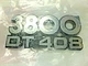 2024094C1 INTERNATIONAL TRUCK 3800 DT408 CHROME EMBLEM DECAL BADGE STICKER