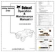 Bobcat 2100 Utility Vehicle Operation and Maintenance Manual PDF
