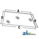 Rear Glass Window New 71502807: fits Allis Chalmers 4W220 4W305 8010 8030