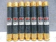 LOT OF 7 COOPER BUSSMANN BUSS FUSETRON FUSES FRS-R-6-1/4 USED FRSR614