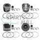 4PCS D24 Piston + Piston Rings For Doosan Daewoo D24 D24NAP Engine For Bobcat