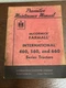 Preventive Maintenance Manual McCormick Farmall and International 460 560 series