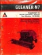 Allis-Chalmers Gleaner N7 Operator Manual Supplement 1319289 1980