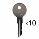 10 Crown Forklift Ignition Key C250 for 089216-001 Fits models PE4500