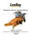 LeeBoy 3000B Force Feed Loader Operations Service Repair Manual