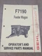 Gehl F7190 Feeder Wagon Operators Manual, 1989 Edition
