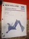 1992 NEW HOLLAND BH-134 BACKHOE ORIGINAL FACTORY OPERATORS MANUAL