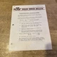 1970 Massey Ferguson MF 300/410/510 Combines AC wiring  Dealer Service Bulletin
