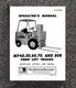 MY40 MY50 MY60 MY70 MY80B Forklift Trucks Operator Manual Fits White S-629A OP