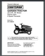 Sears Craftsman 25 48 6-Sp GT5000 Tractor Owner Parts Manual 917.276010 56 pages