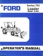 Ford Series 745 Loader Model 19-955 Operator's Manual Tractor Guide