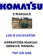 Komatsu PC12R-8 Hydraulic Excavator Service Shop Operators Owner's Manual PDF