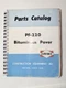 BLAW-KNOX PF-220 Bituminous Paver PARTS BOOK CATALOG MANUAL