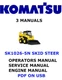 KOMATSU SK1026-5N SKID STEER OPERATORS SERVICE ENGINE SHOP MANUAL PDF USB