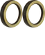 Axle Seal Pack of 2 1185839 fits Caterpillar CS-573D CS-583C CS-583D 438D