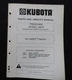 KUBOTA L245DT TRACTOR "MODEL L5510 TRENCHER" OWNER OPERATOR PARTS CATALOG MANUAL